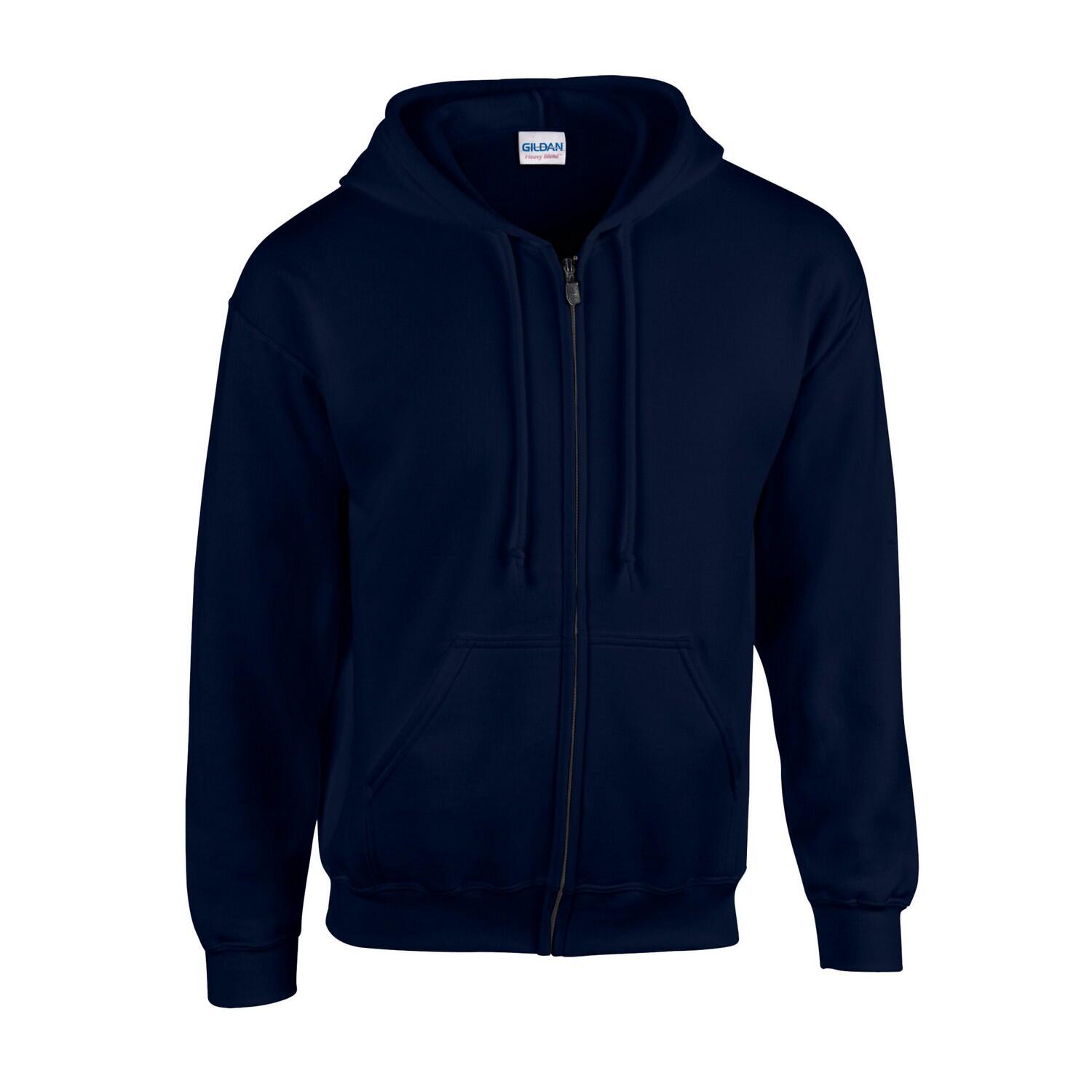 GILDAN Unisex Adult Heavy Blend Full Zip Hoodie (Marine)