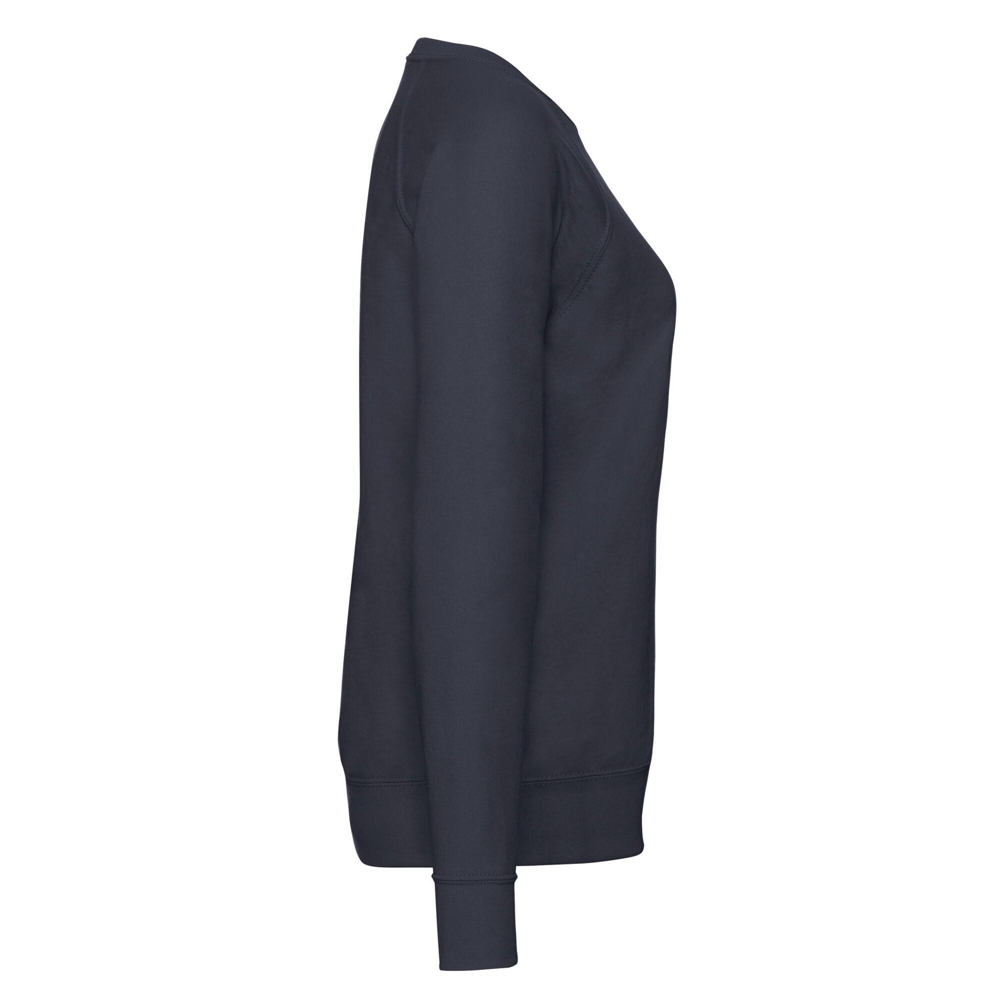 Sweat Manches Raglan Femme (Bleu Marine Sombre) 3/3
