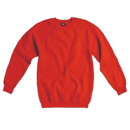Felpa Girocollo Maniche Raglan Uomo SG Rosso