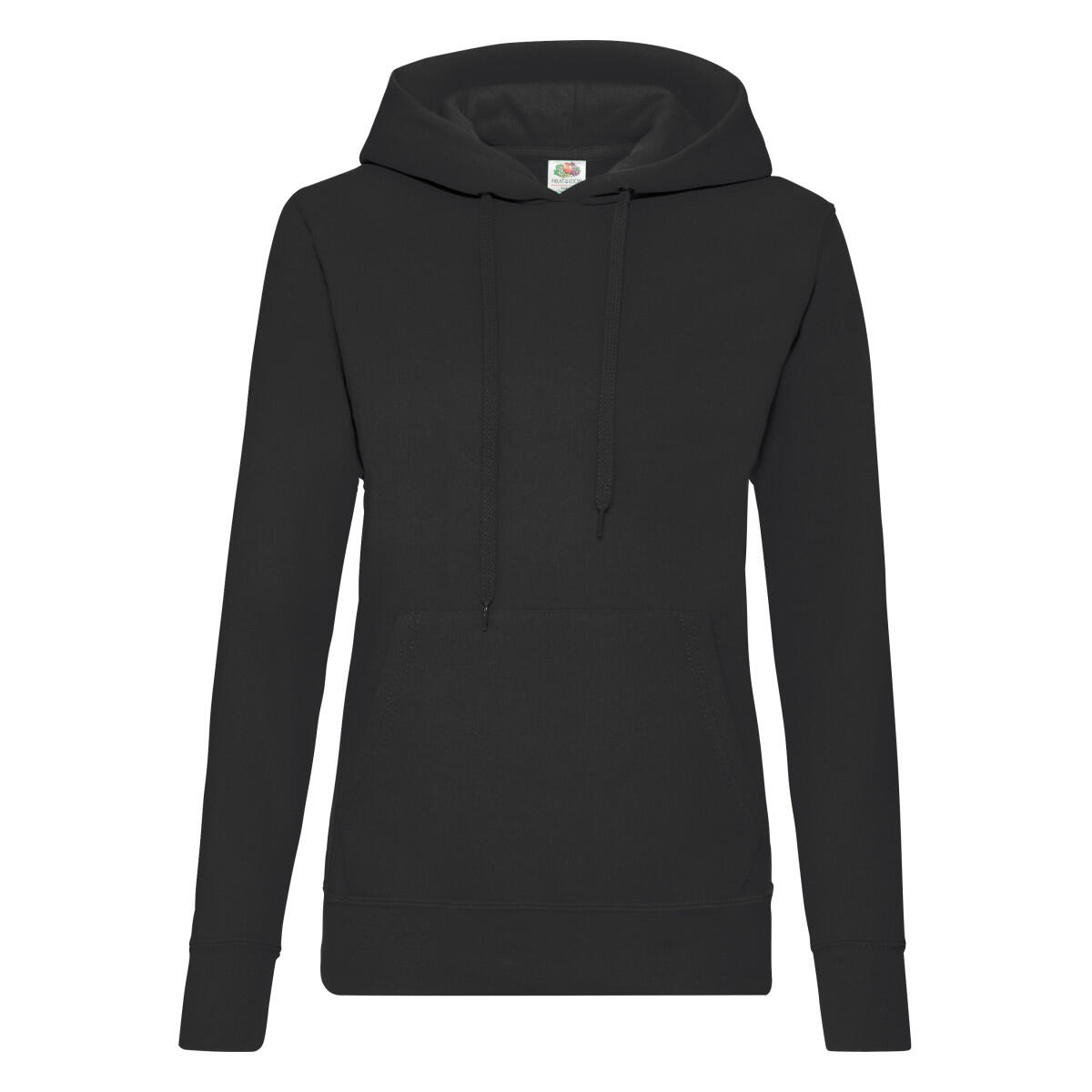 FRUIT OF THE LOOM Dames Klassieke Hoodie (Zwart)