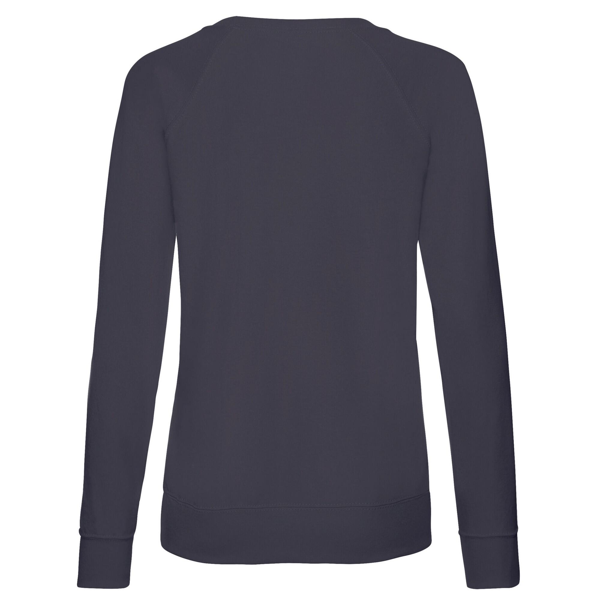 Sweat Manches Raglan Femme (Bleu Marine Sombre) 2/3