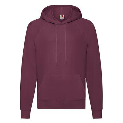 Heren lichtgewicht pullover hoodie (bourgondië)