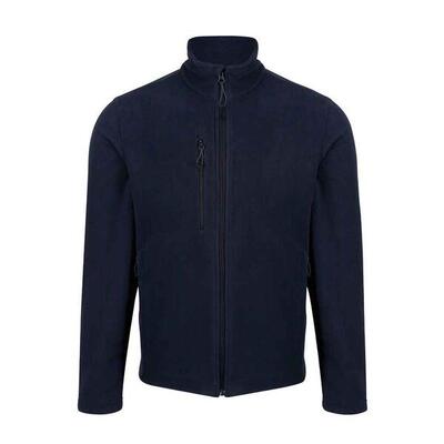 Heren honestly made recycled full zip fleecejack (zwart)