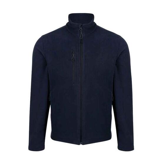 Honestly Made" Fleecejacke Durchgehender Reißverschluss für Herren Marineblau