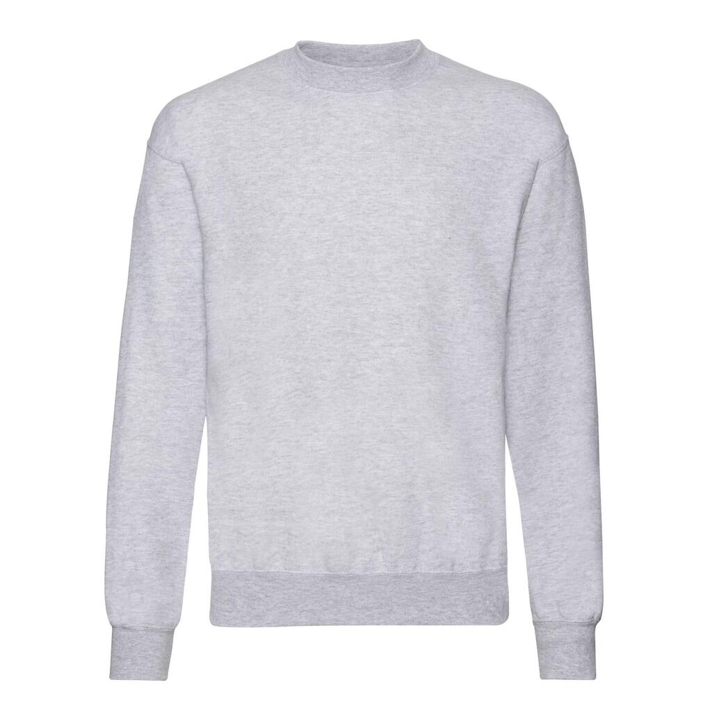 Mens Classic Plain Setin Sweatshirt (Grey)