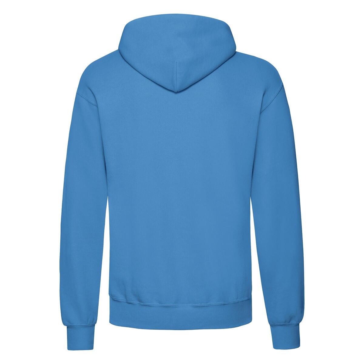 Klassieke herenhoodie (Azuurblauw) 2/3
