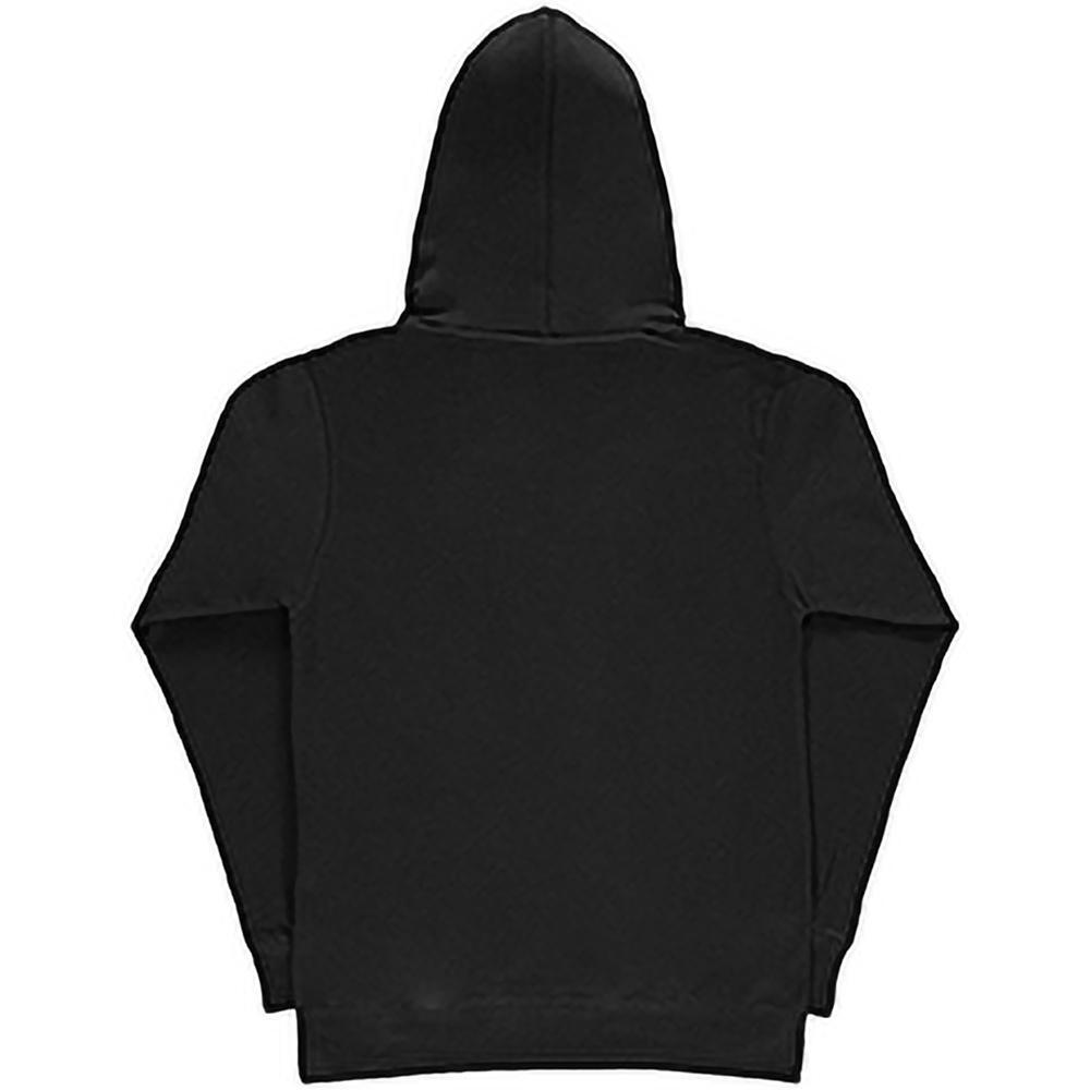 Sudadera lisa con capucha para mujer Negro 2/3