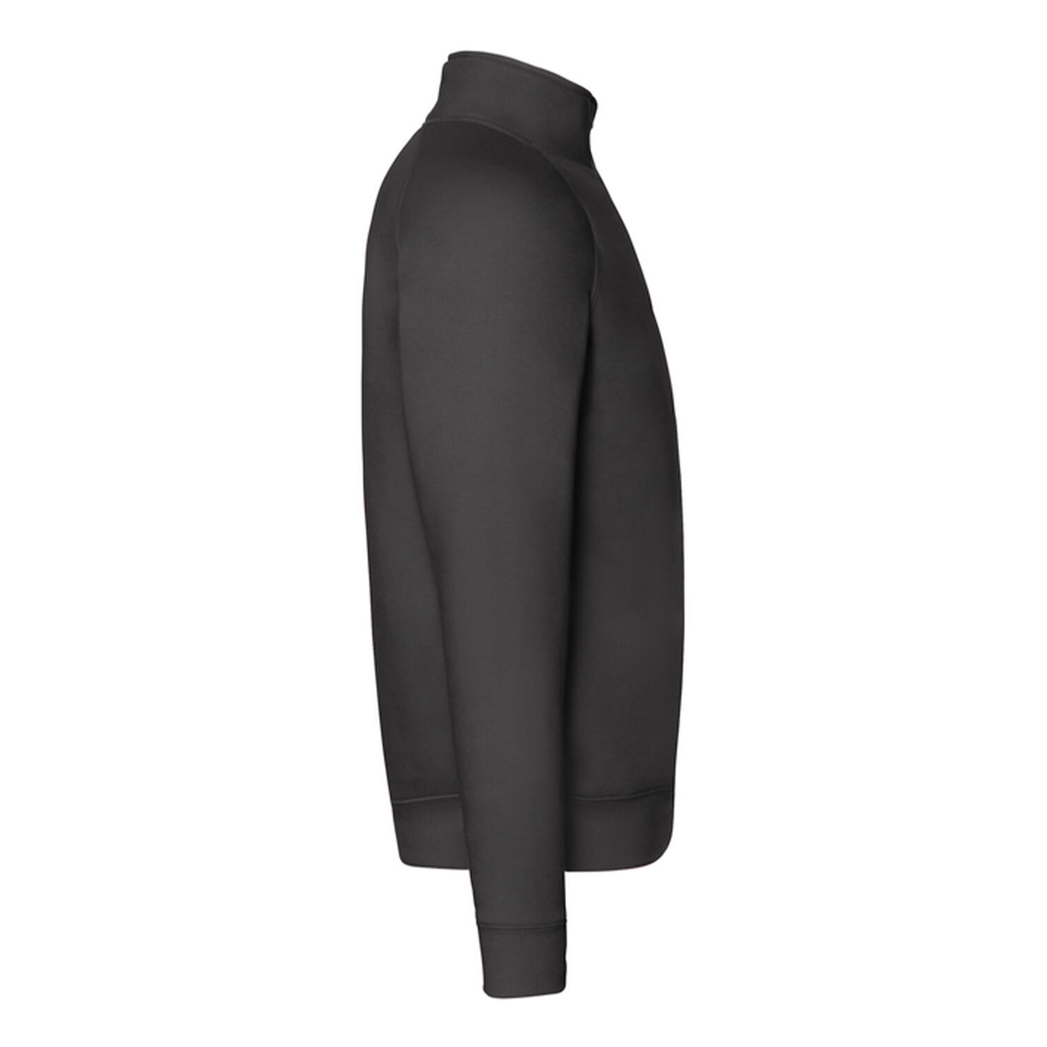SweaT-Shirt com fecho de correr para homem (Preto) 3/3