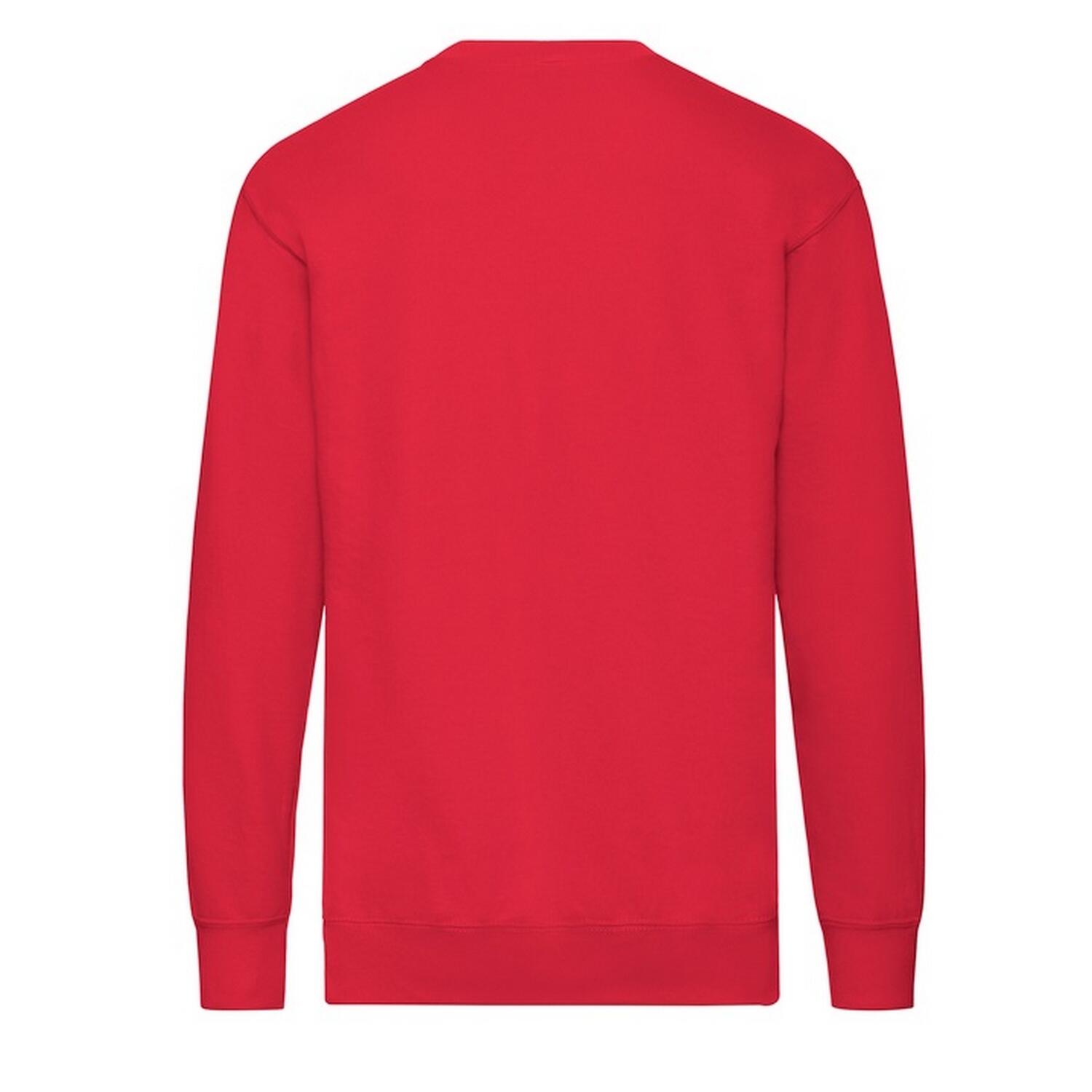 Felpa A Giro Uomo Fruit Of The Loom Rosso 2/3