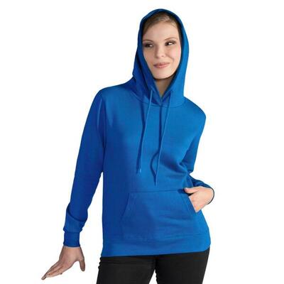 Dames/vrouwen gewone sweatshirt top / hoodie (marineblauw)