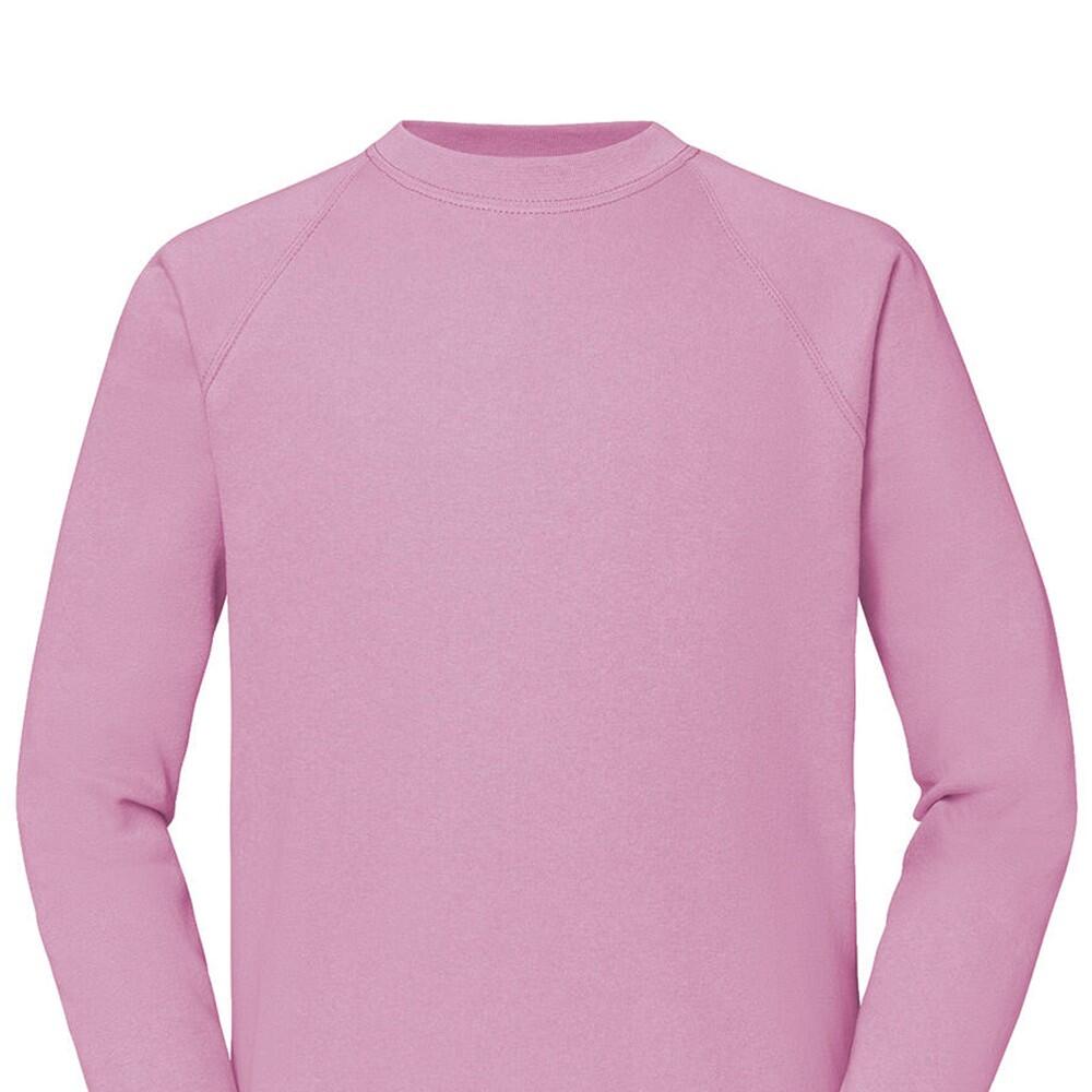 Felpa Raglan Uomo Fruit Of The Loom Classic Rosa Chiaro 2/2