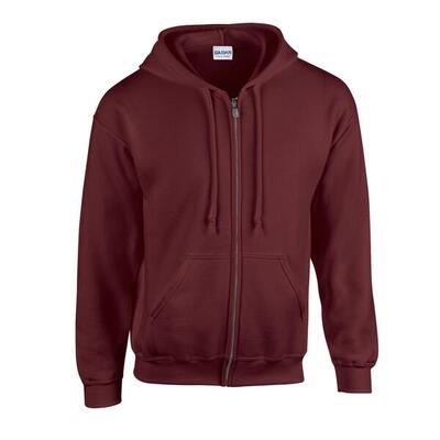Unisex adult heavy blend full zip hoodie (veiligheid groen)
