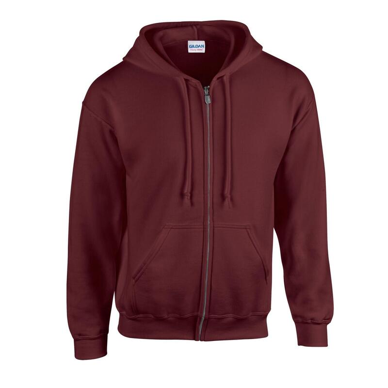 Unisex Adult Heavy Blend Full Zip Hoodie (Marron)