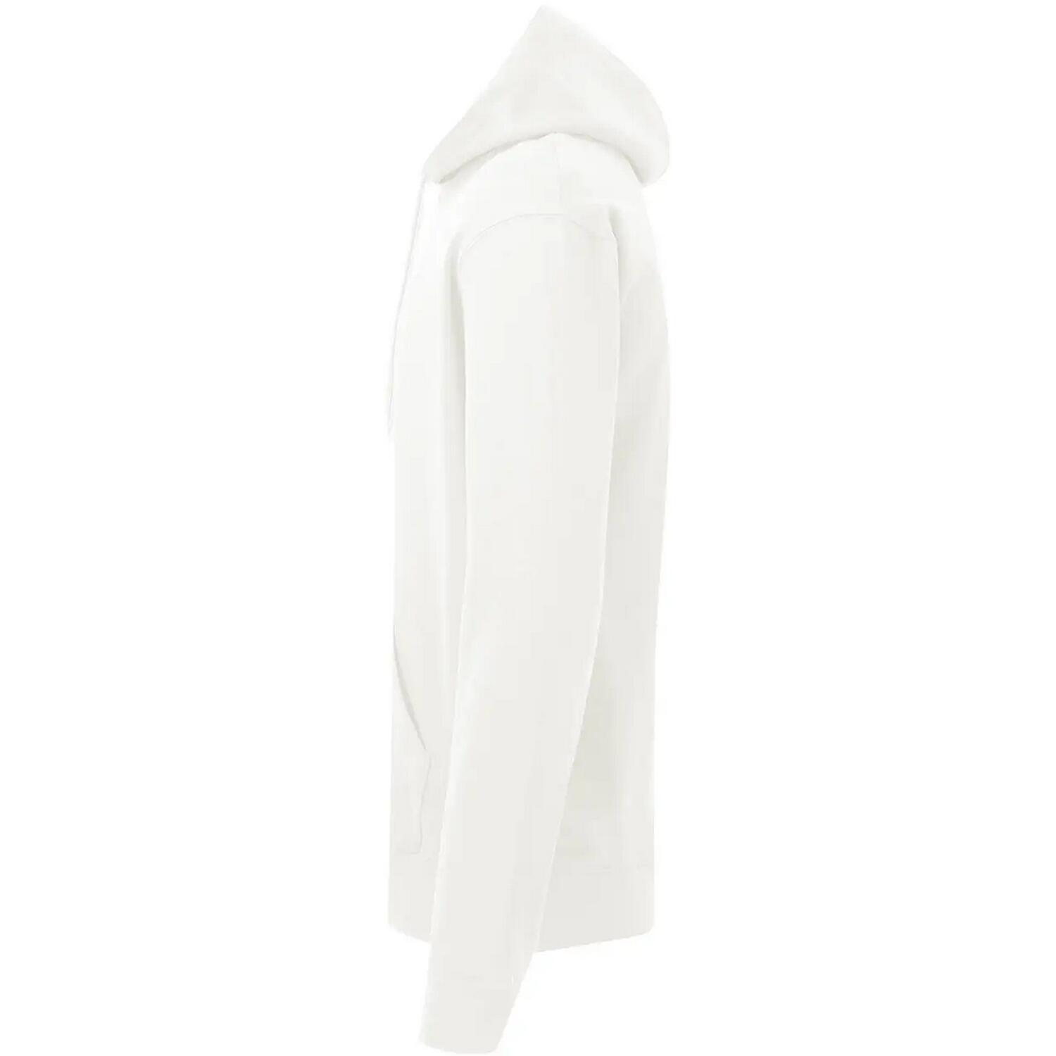 Sudadera de Algodón Cepillado para Hombre Nieve Blanca 3/3