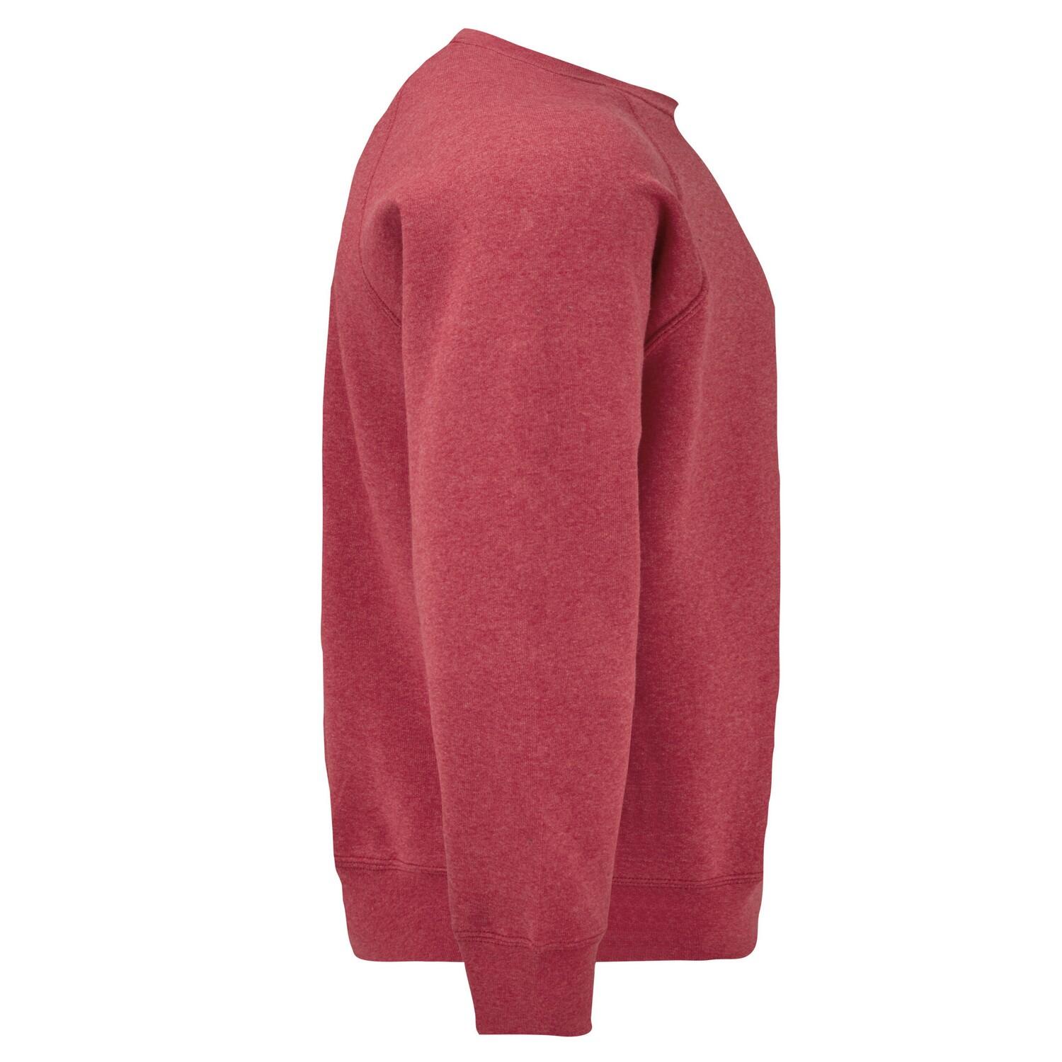 Felpa Raglan Adulto Unisex Fruit Of The Loom Classic Erica Rossa 3/3