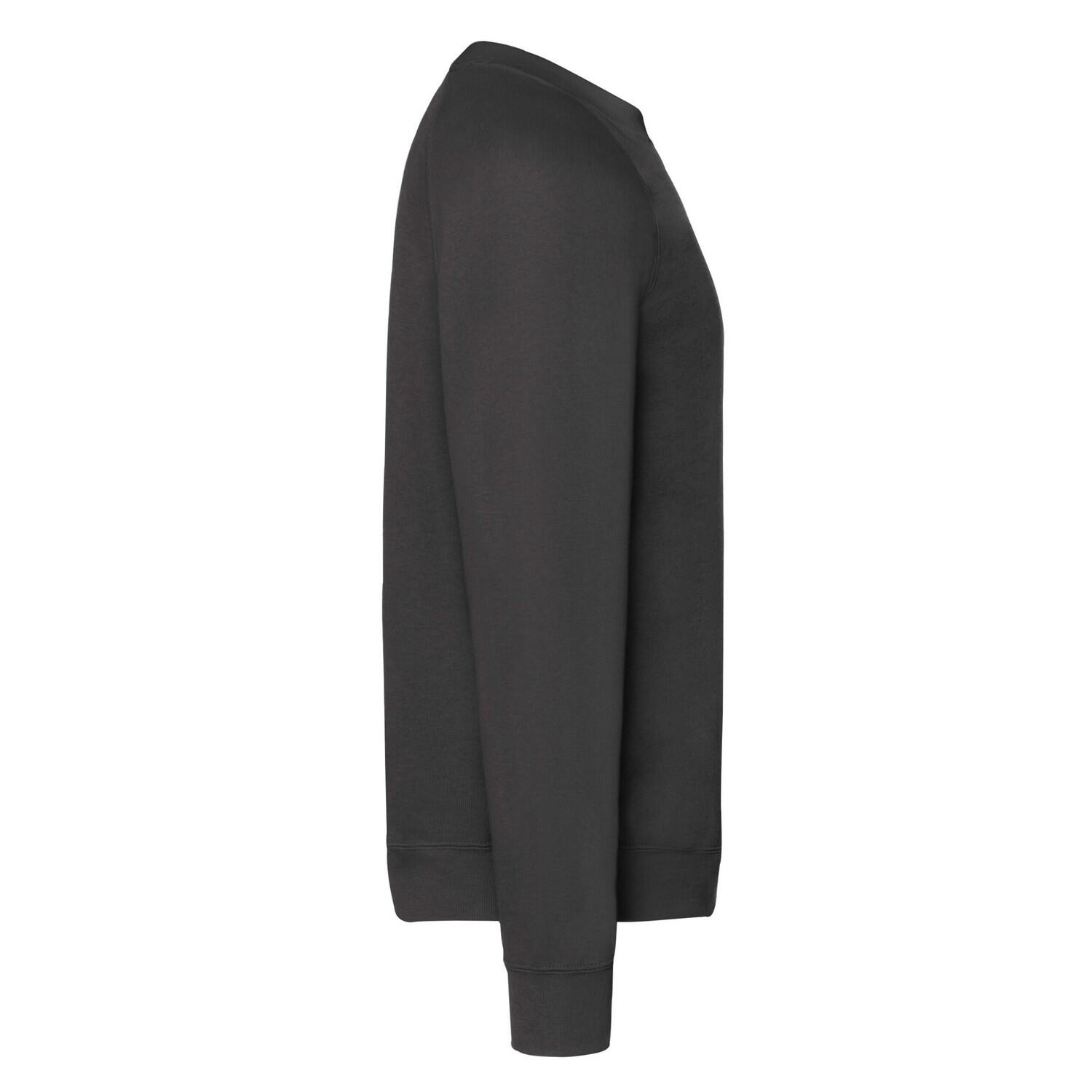 Felpa Raglan Uomo Fruit Of The Loom Classic Nero 3/3