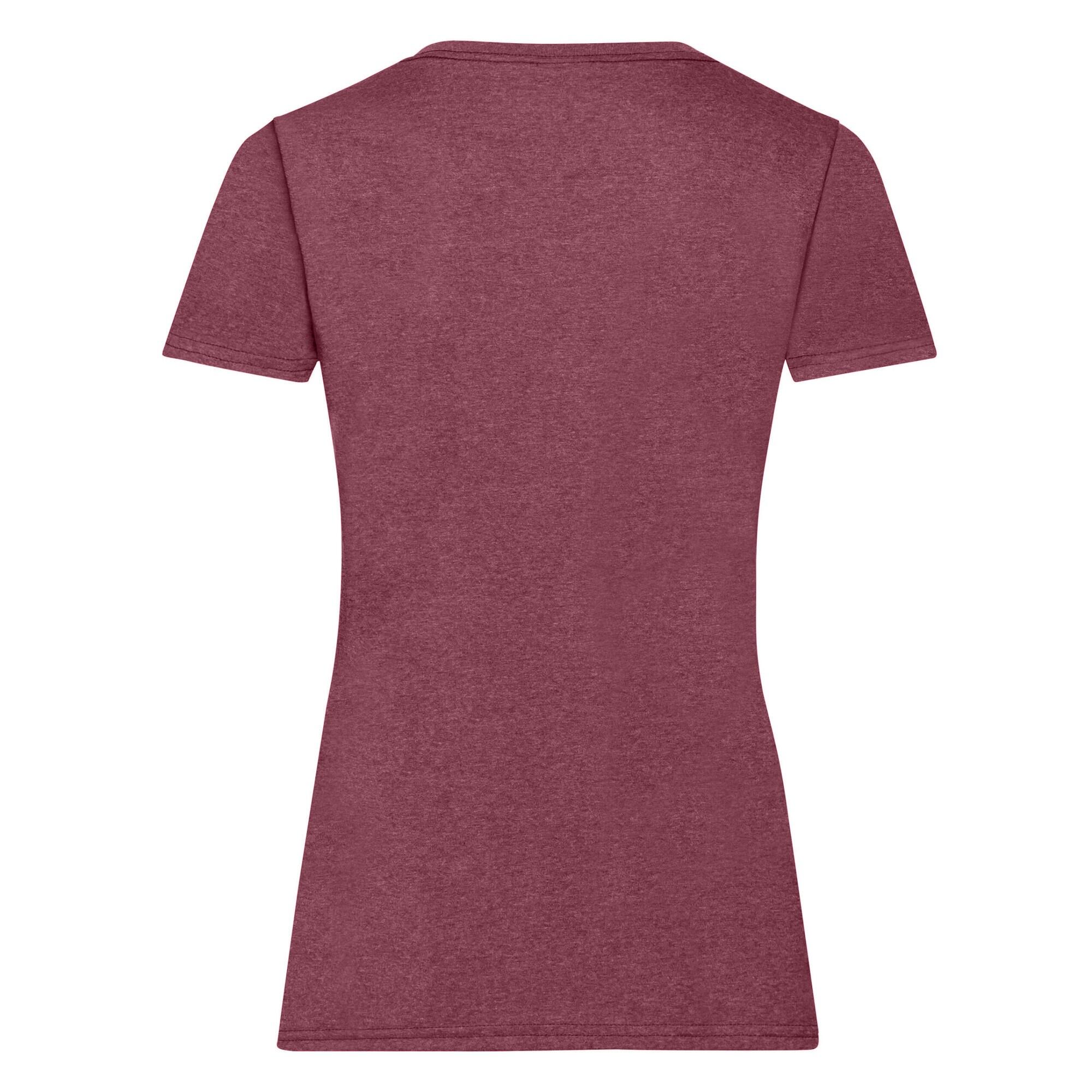 Dames Valueweight TShirt (Heide Bourgogne) 2/2