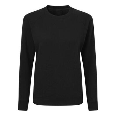 Dames raglan mouwen crew hals sweatshirt (marineblauw)
