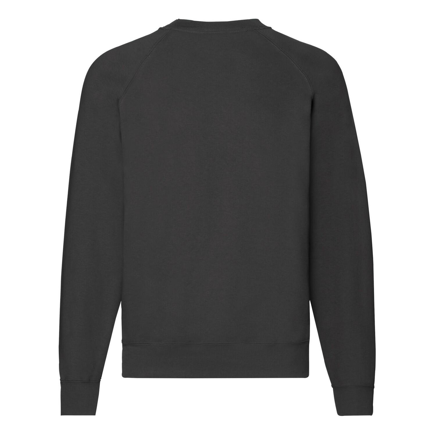 Felpa Raglan Uomo Fruit Of The Loom Classic Nero 2/3