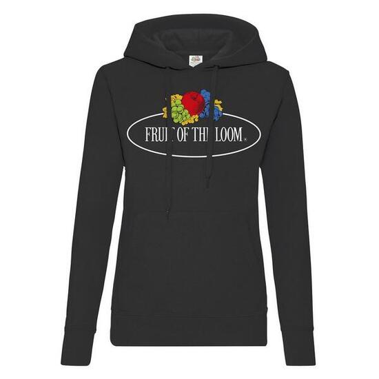 Felpa Con Cappuccio Logo Stampato Con Cappuccio Donna Fruit Of The Loom Vintage