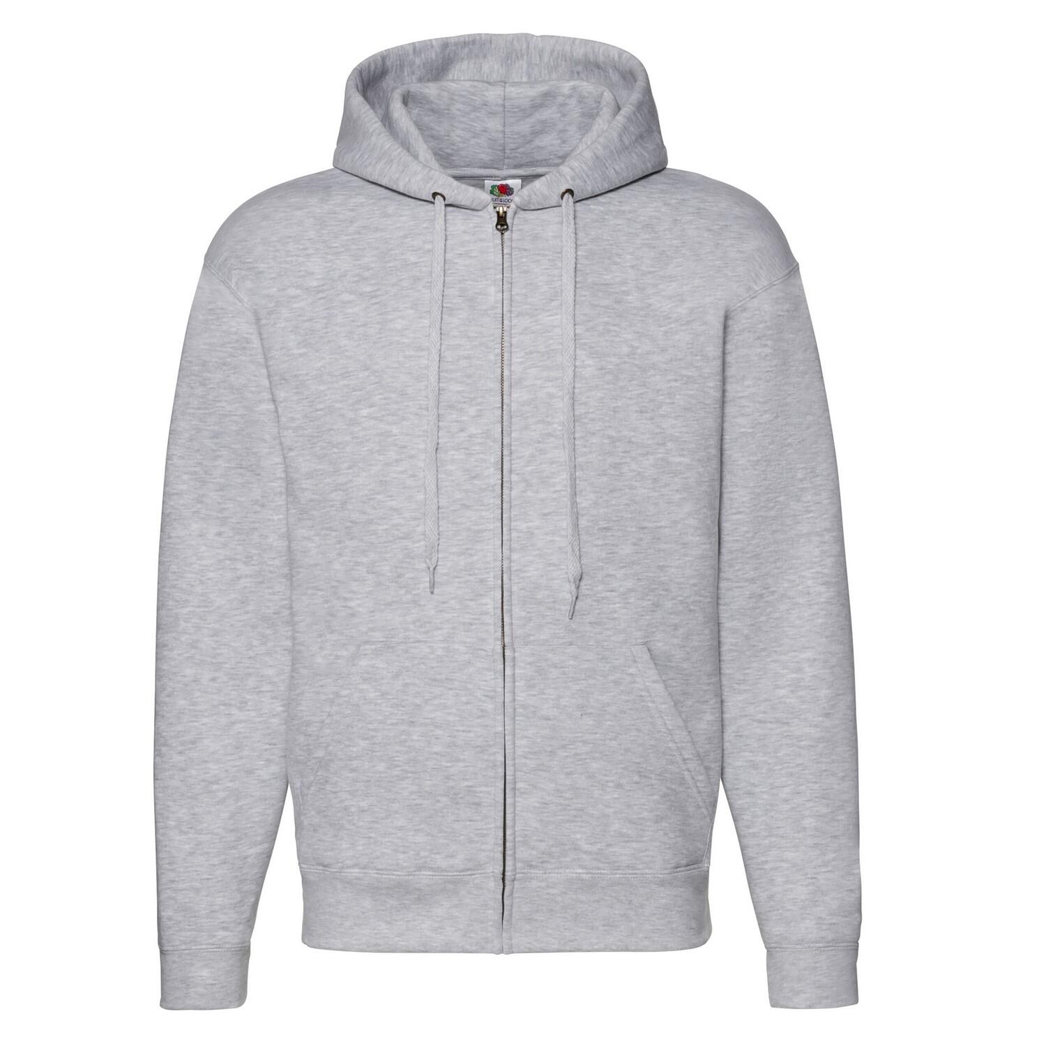 Fruit Of The Loom - Veste À Capuche Premium Homme (gris Chiné) - Sweat-shirt - Gris - 56 3xl - Decathlon