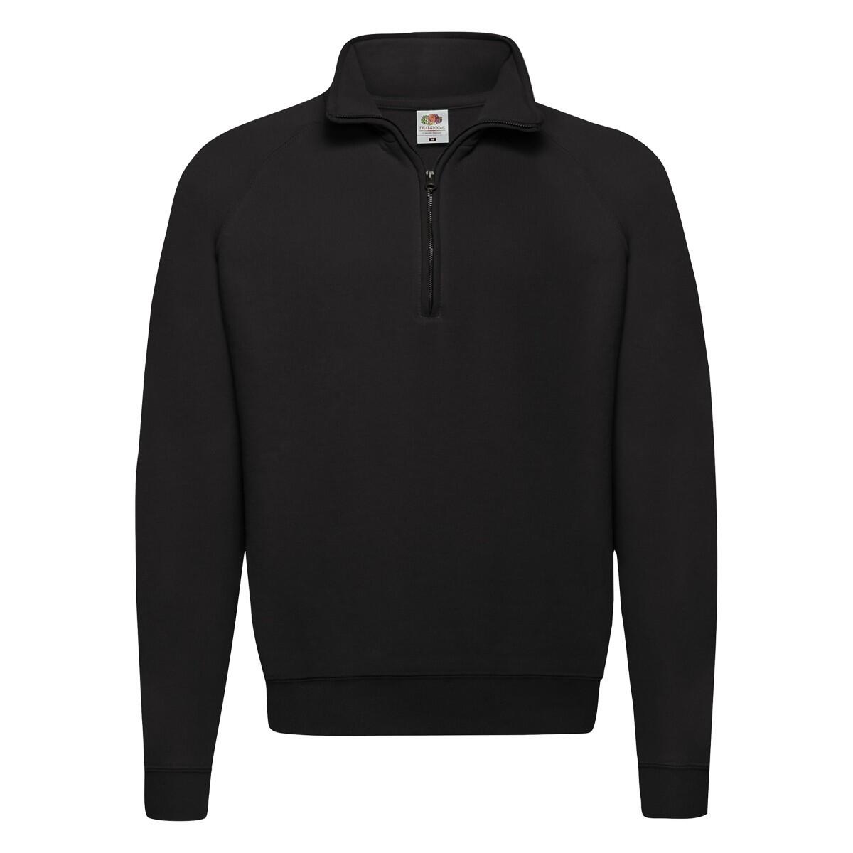 FRUIT OF THE LOOM Felpa Collo A Cerniera Uomo Fruit Of The Loom Classic Nero