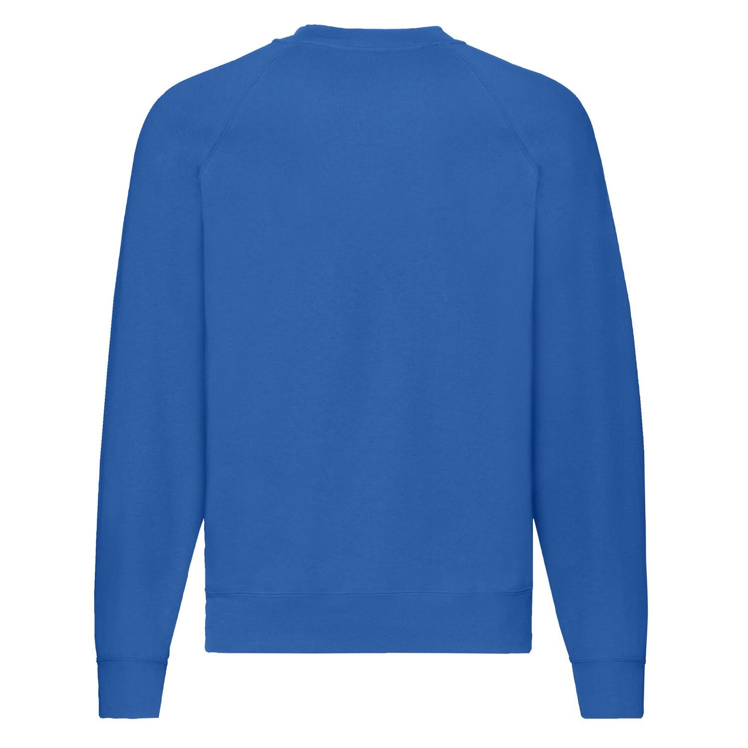 Heren Klassiek Raglan Sweatshirt (Koningsblauw) 2/3