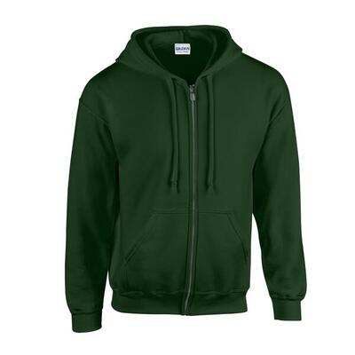 Unisex adult heavy blend full zip hoodie (veiligheid groen)