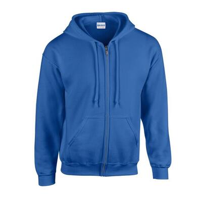 Unisex adult heavy blend full zip hoodie (veiligheid groen)