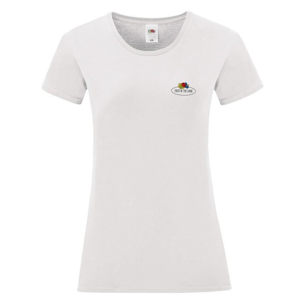 Tricou Drumeții În Natură Fruit Of The Loom Logo Epocă Femei