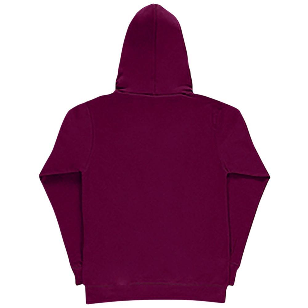 Sudadera lisa con capucha para mujer Vino 2/2