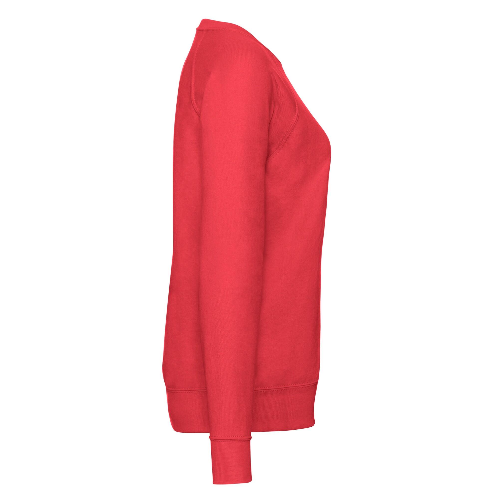 Sweat Manches Raglan Femme (Rouge) 3/3