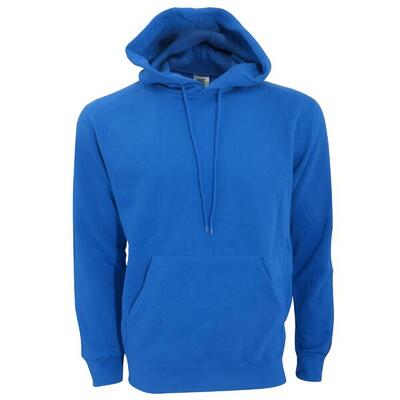 Heren gewone hooded sweatshirt top / hoodie (koninklijk)