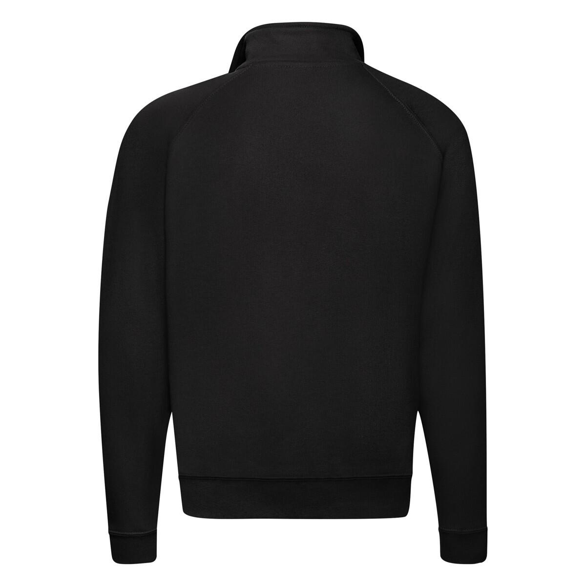 SweaT-Shirt clássica com fecho de correr para homem (Preto) 2/3