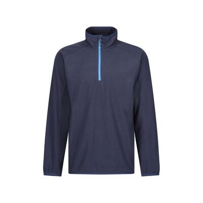 Heren navigate half zip fleece (zwart/nieuw royal)