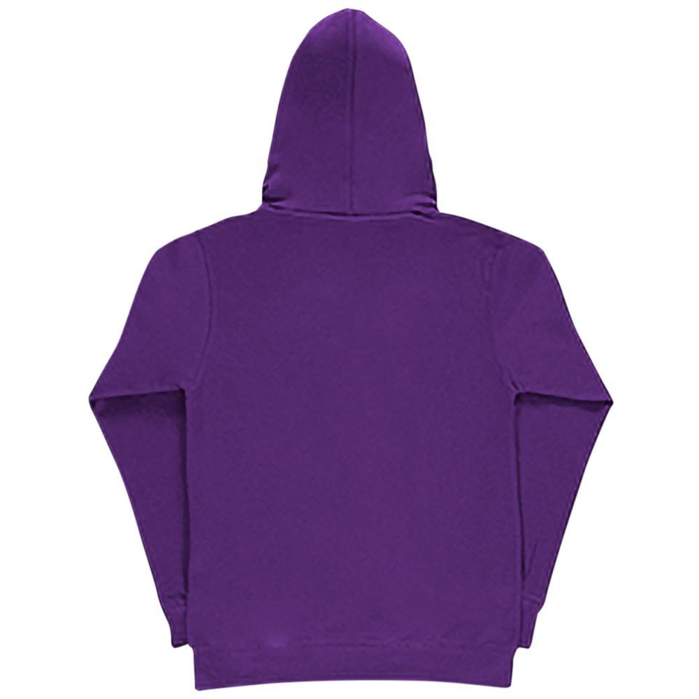 Sudadera lisa con capucha para mujer Púrpura 2/2