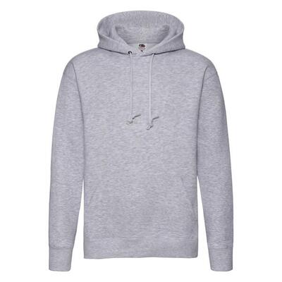 Felpa Con Cappuccio Uomo Fruit Of The Loom Premium Grigio Erica