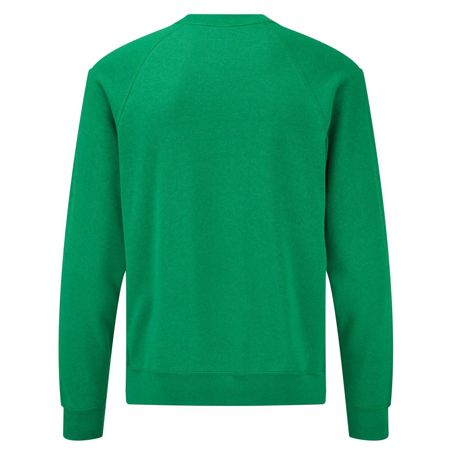 Camisola clássica com raglan para homem (Heather Green) 2/3