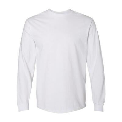 Unisex volwassen hammer tshirt met lange mouwen (wit)
