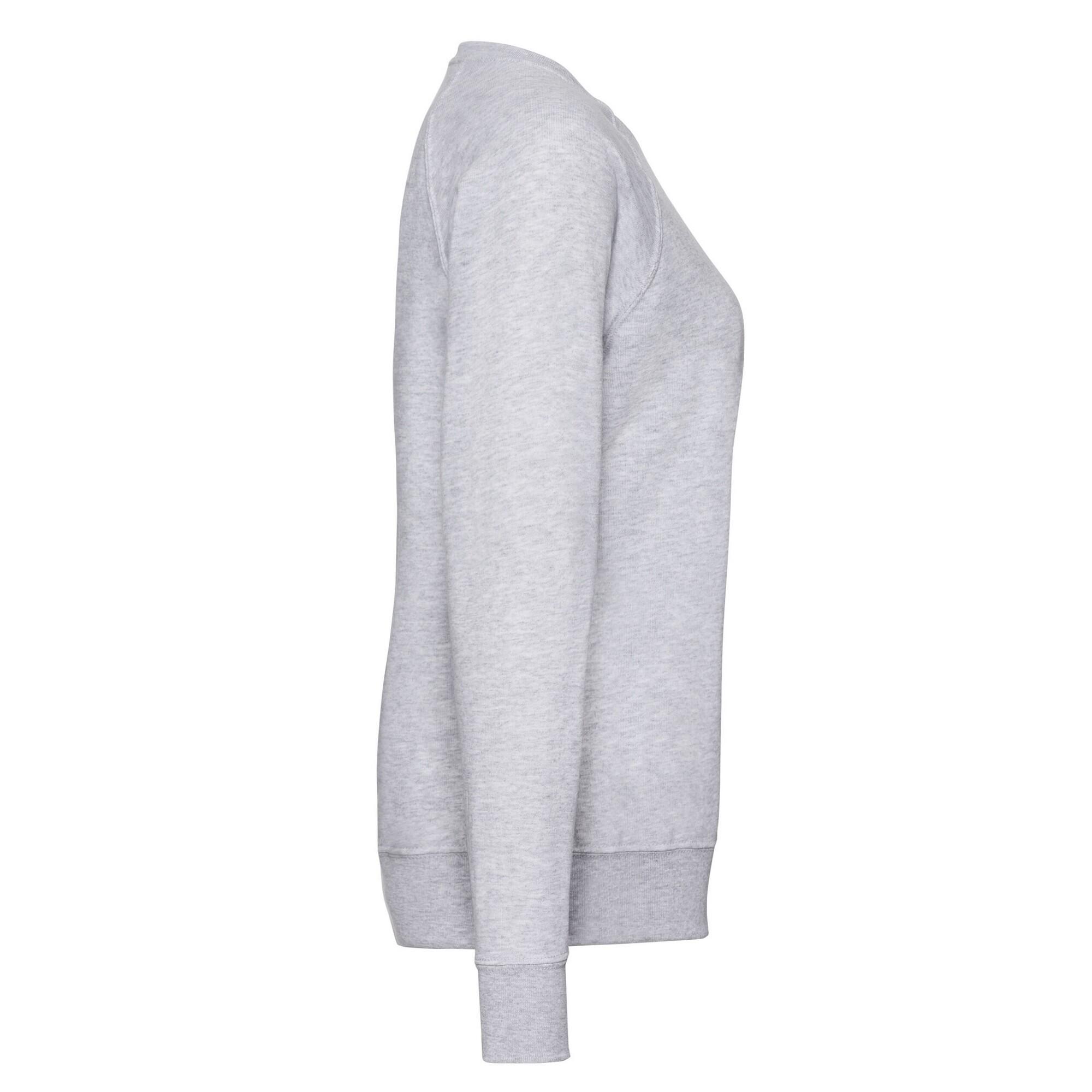 Sweat Manches Raglan Femme (Gris Chiné) 3/3