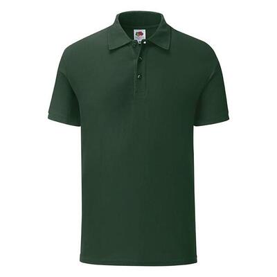 Heren getailleerd polo shirt (groene heide)