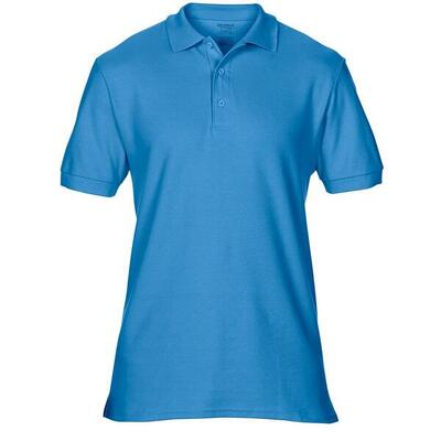 Heren hammer piqué poloshirt (saffier)