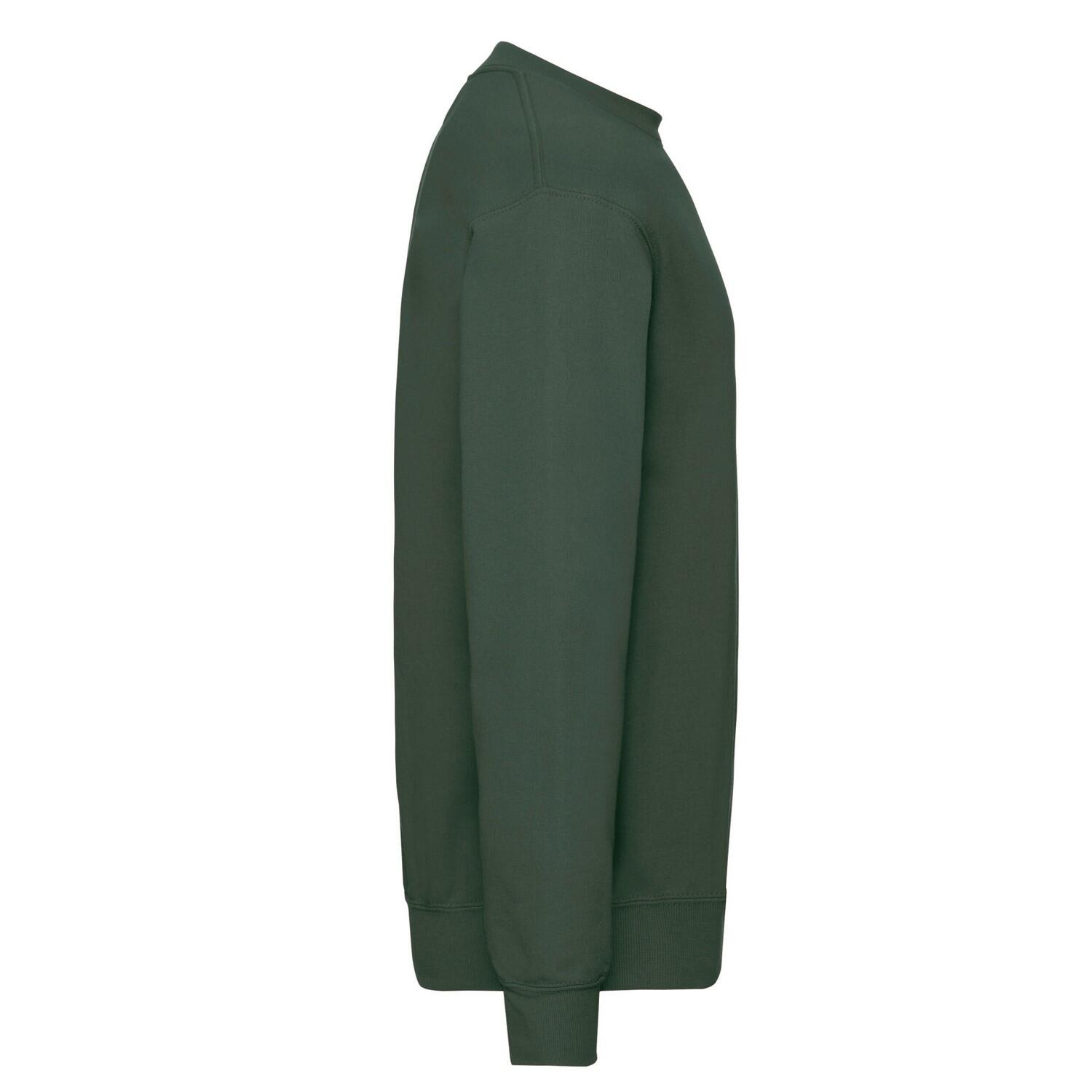 Felpa A Giro Uomo Fruit Of The Loom Classic Verde Bottiglia 3/3