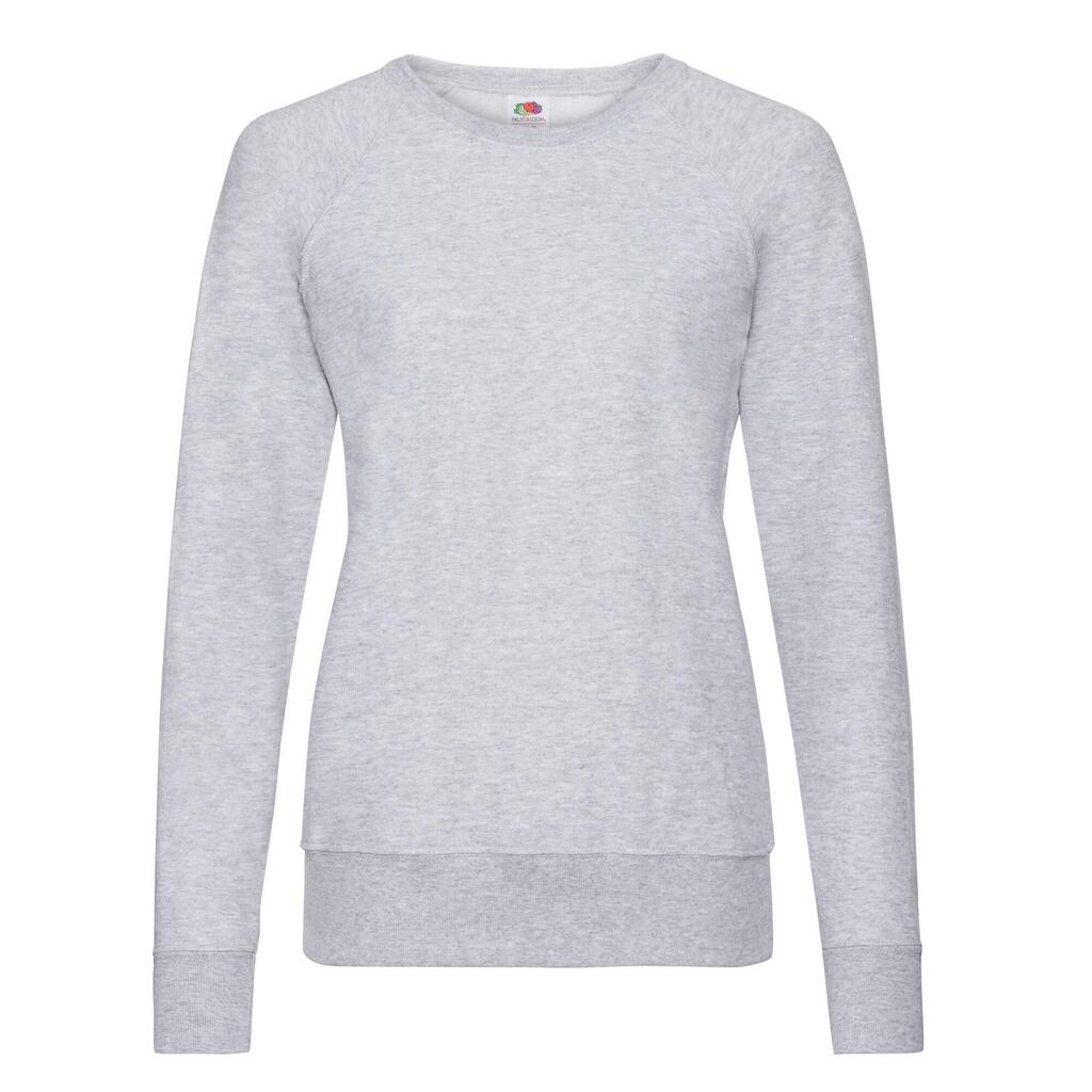 Womens/Ladies Lightweight Raglan Jumper (Heather Grey)