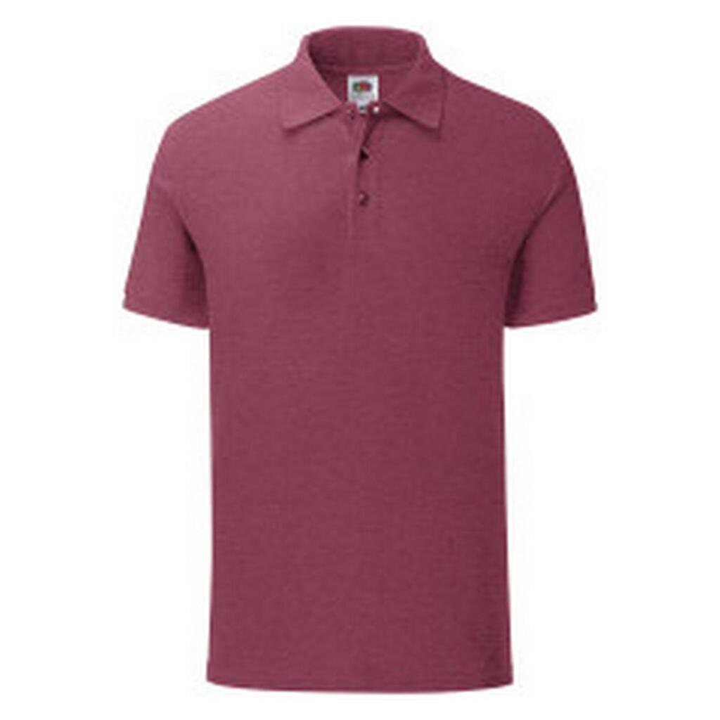 Mens Iconic Polo Shirt (Heather Burgundy)