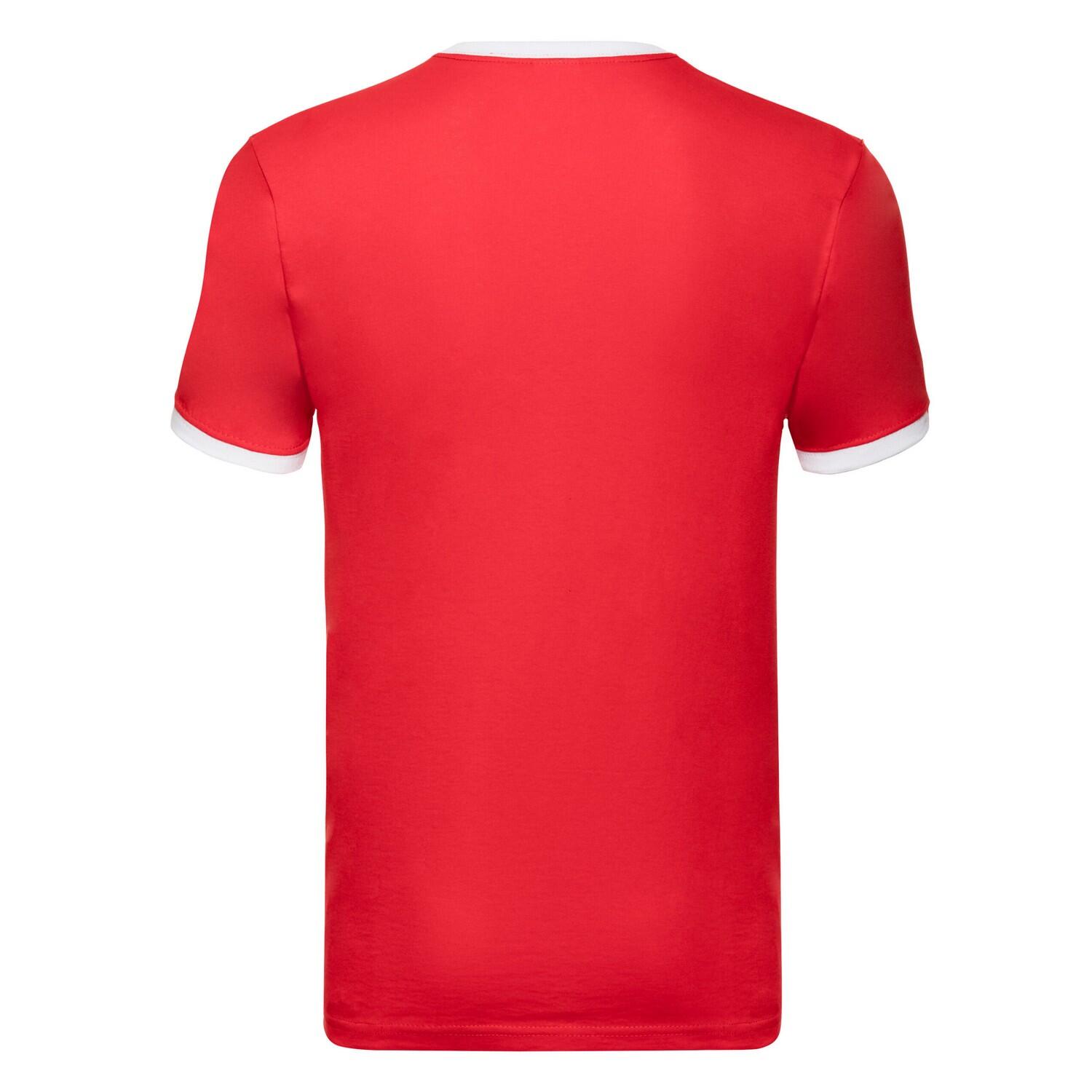 Tshirt RINGER Homme (Rouge / Blanc) 2/3