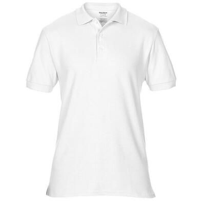 Heren hammer piqué poloshirt (wit)