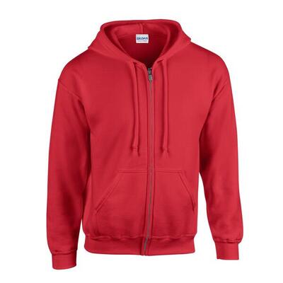 Unisex adult heavy blend full zip hoodie (veiligheid groen)