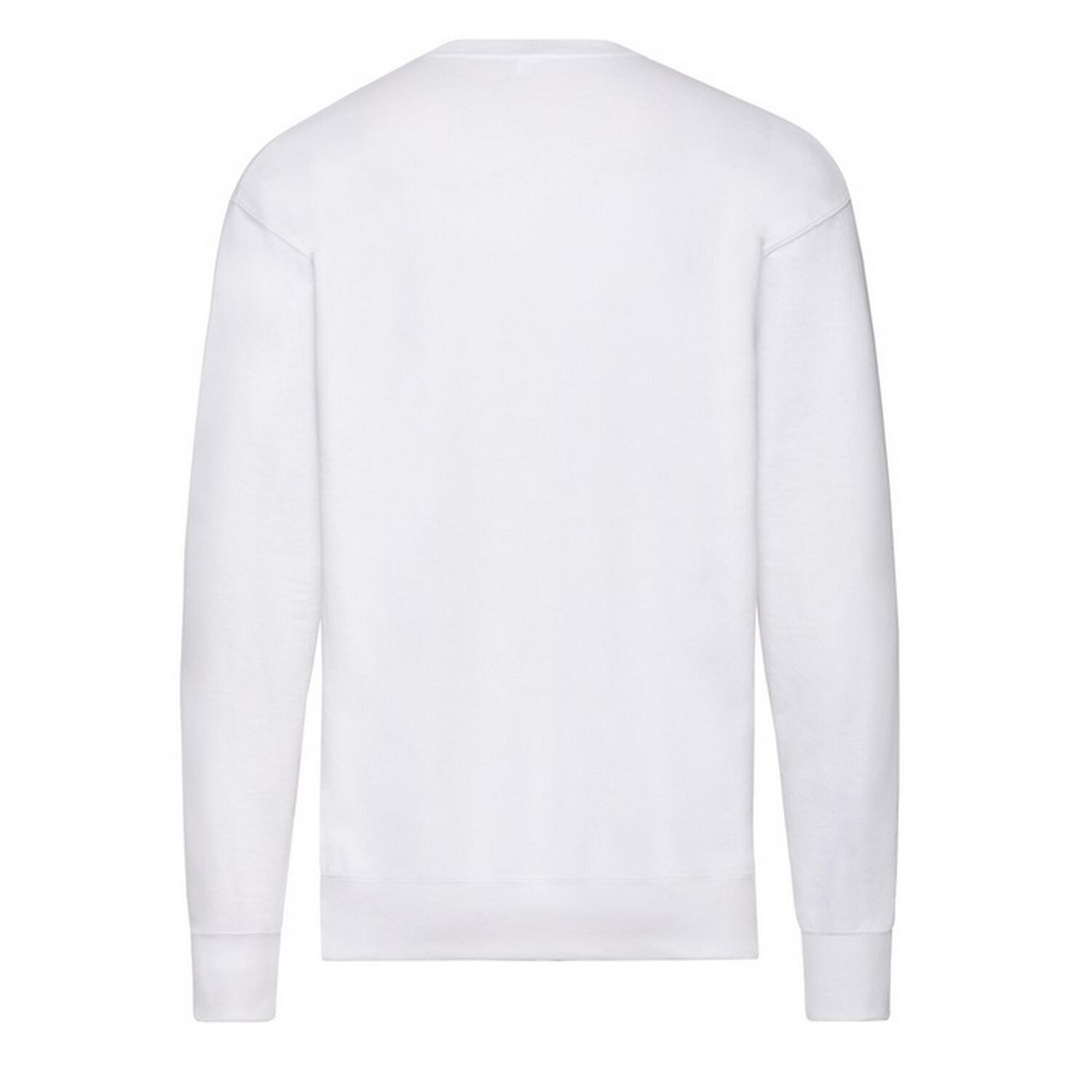 Felpa A Giro Uomo Fruit Of The Loom Bianco 2/4