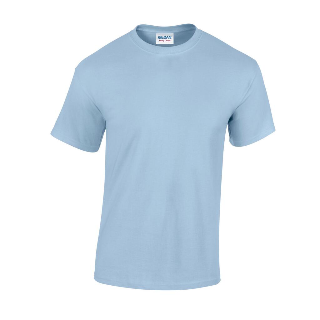 Unisex Adult Heavy Cotton TShirt (Light Blue)